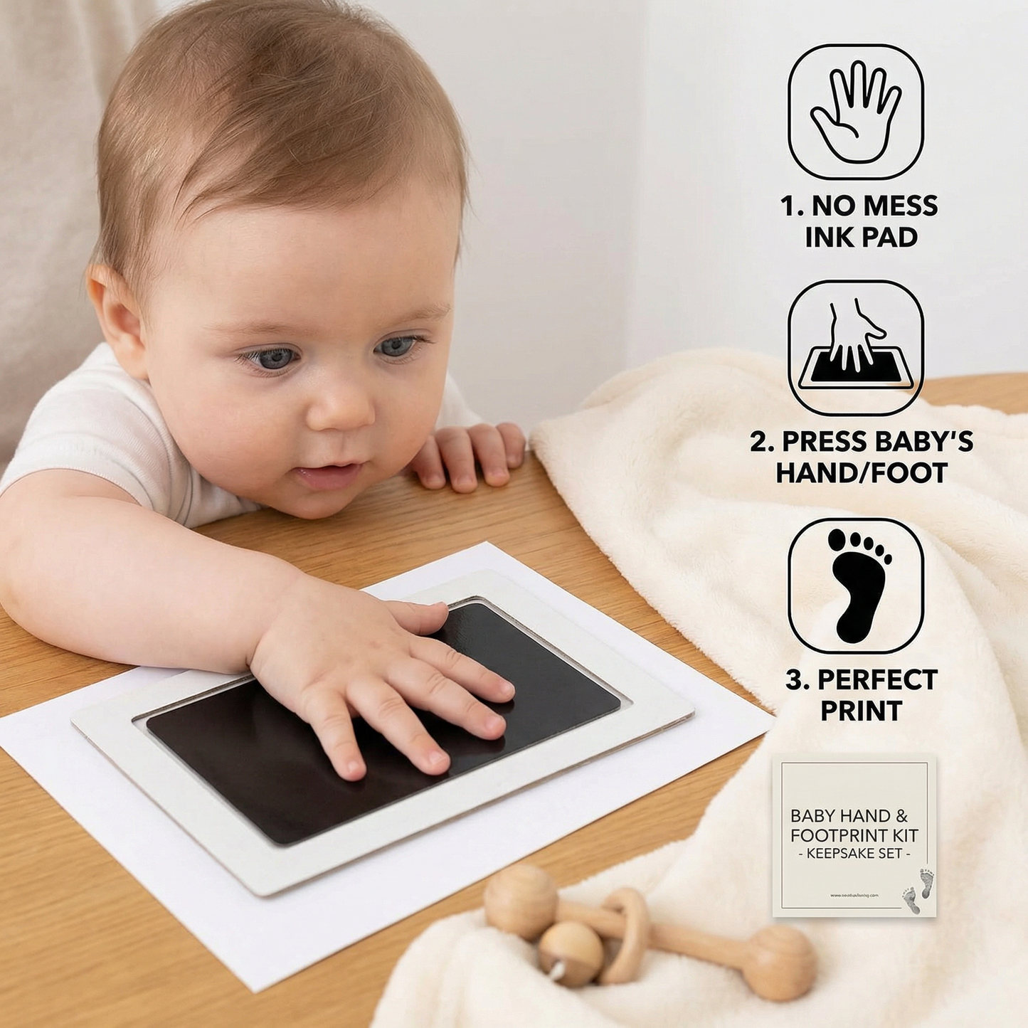 Baby Hand & Footprint Kit – Keepsake Set for Toddlers