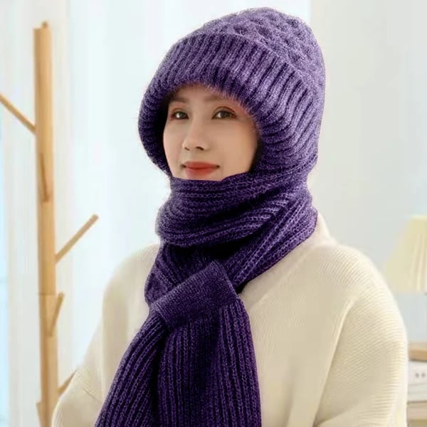 🎄Hot Sale-50% OFF🎁Winter Versatile Knitted Hooded Scarf For Women