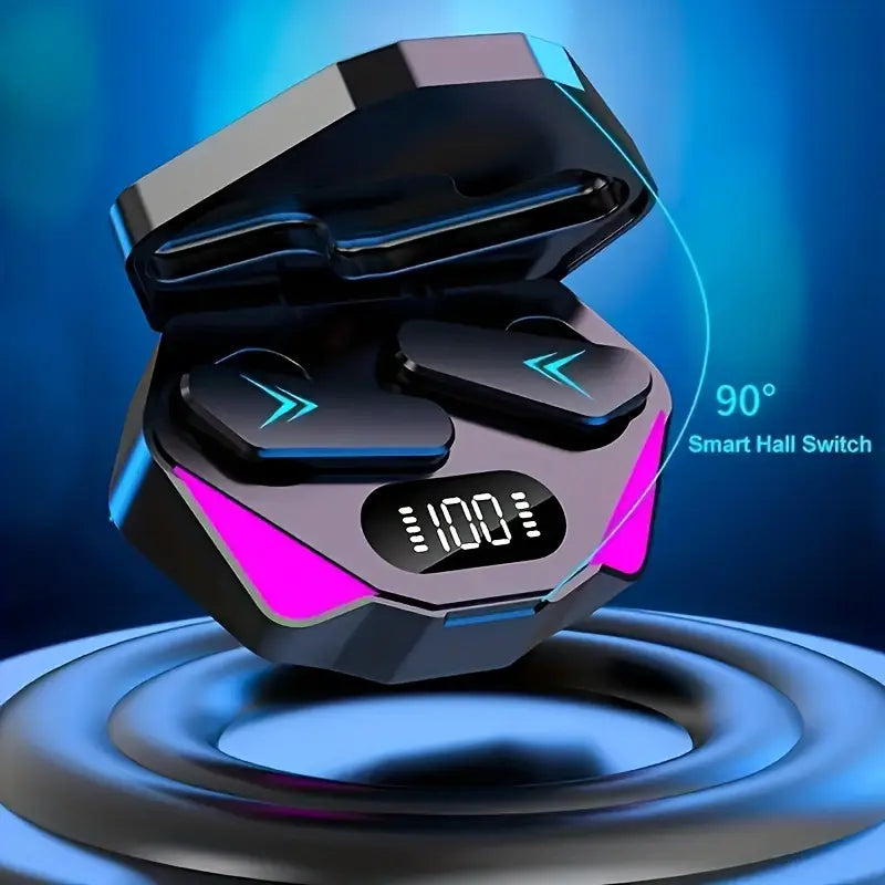 Airwatch TWS Gaming Earbuds – LED Display, Bluetooth 5.3, Deep Bass & Noise Cancelling Mic