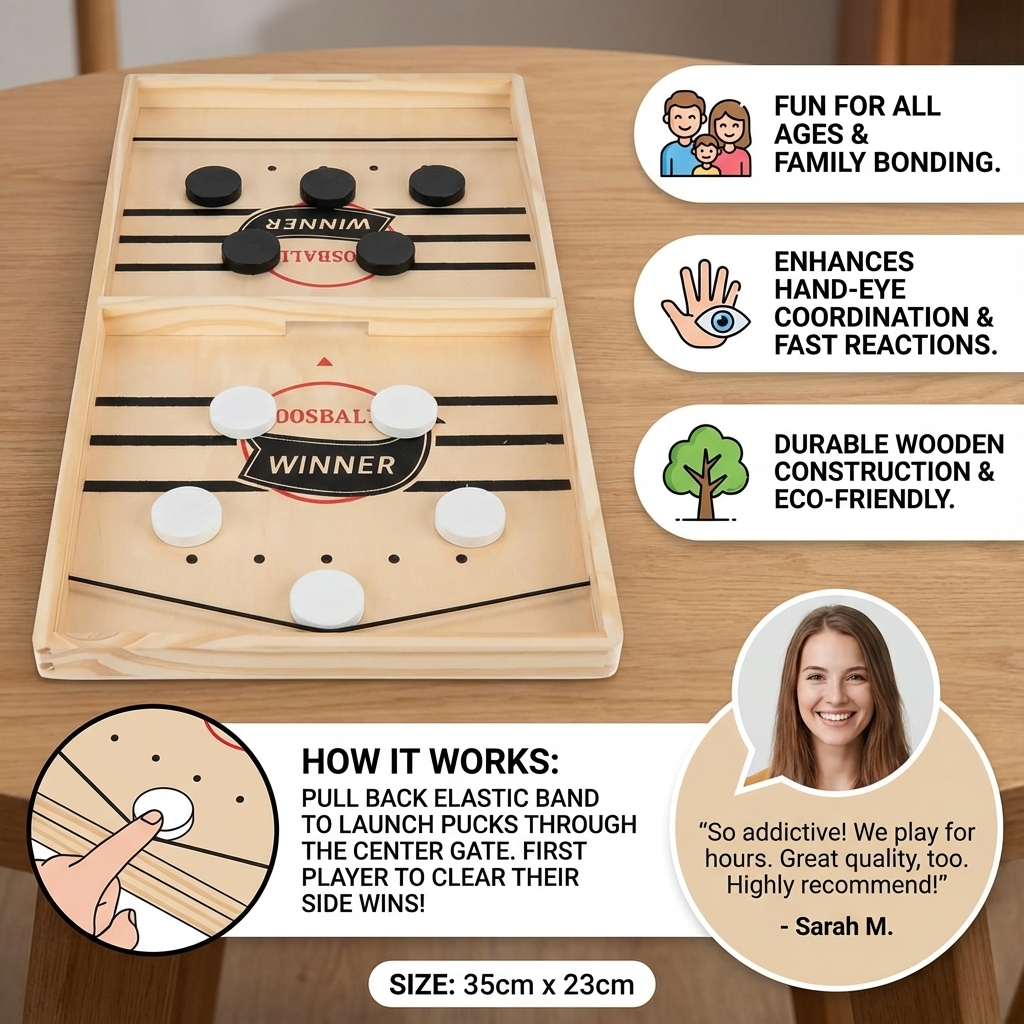 Wooden Sling Shot Chess board game