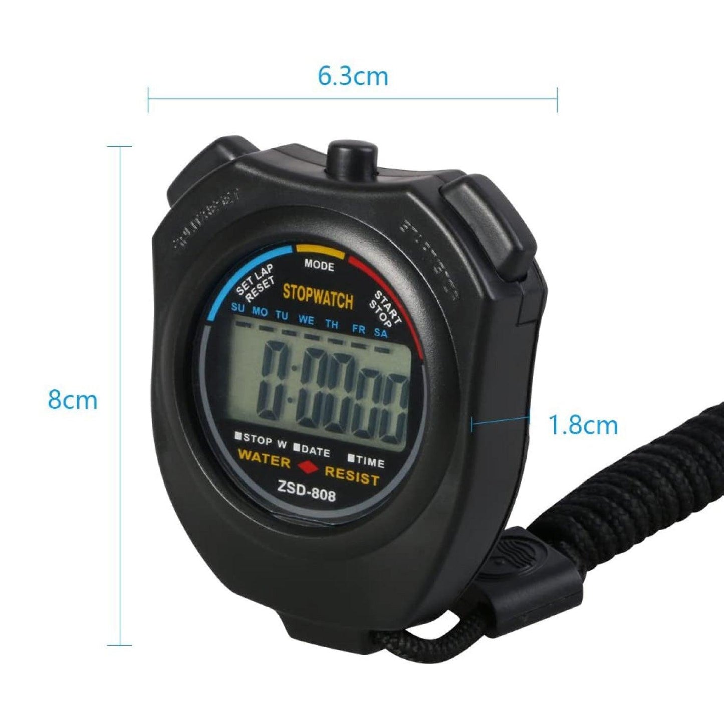 Sports and Referee Digital Stop Watch Timer - Digital Sport Stopwatch Timer, for Football, Basketball, Running, Swimming, Fitness