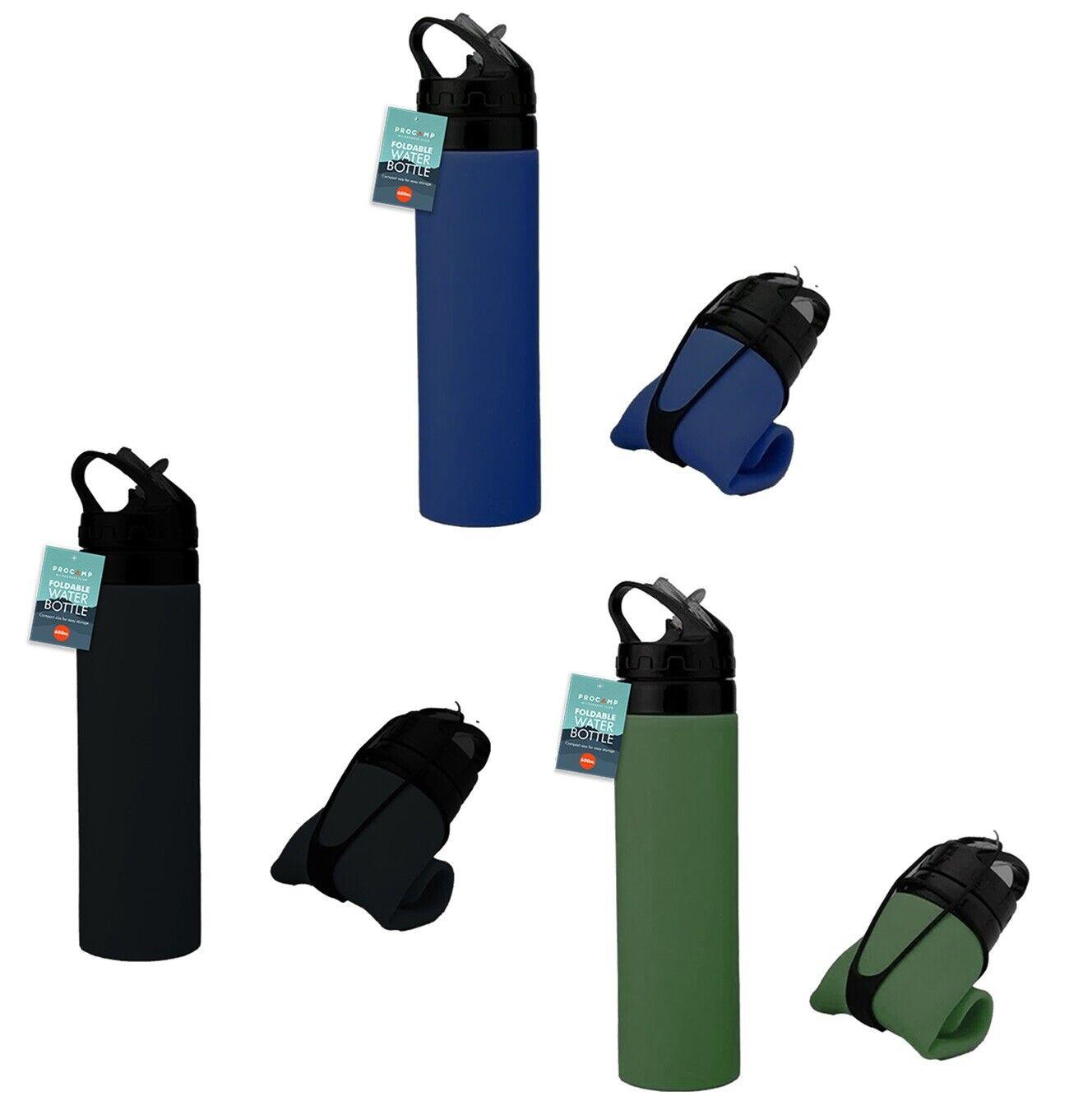 Collapsible Water Bottle Silicone - 600ml Collapsible Silicone Water Bottle