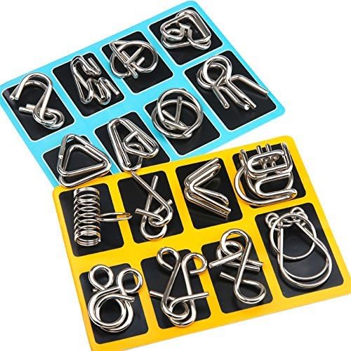Metal Brain Teaser Ring Set