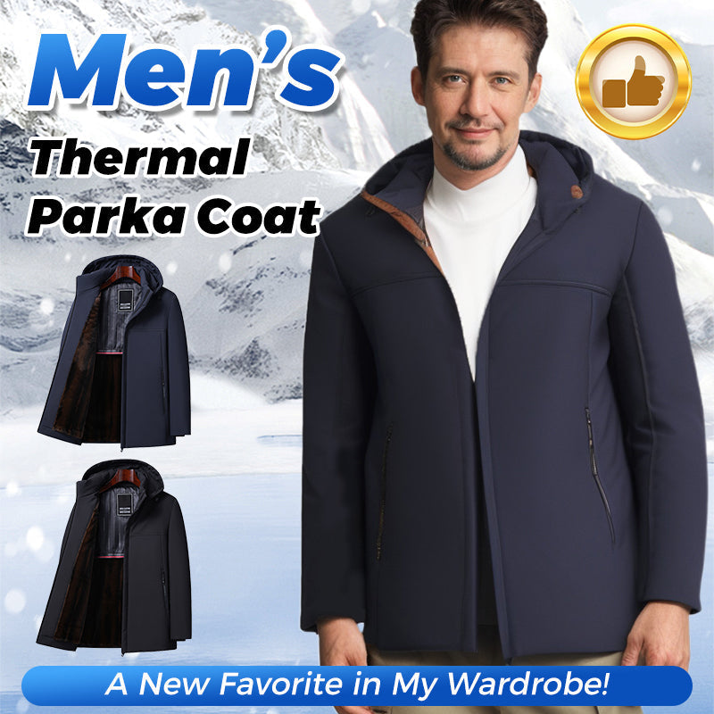 Men’s Thermal Thick Hooded Parka Coat