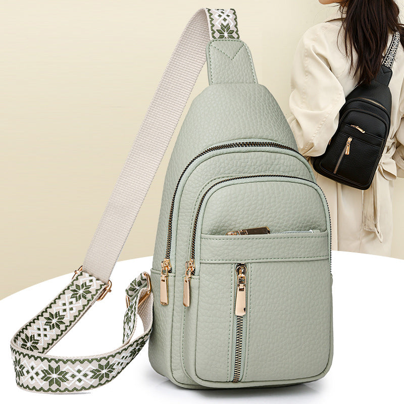 🔥2025 Hot Sale 50% OFF🔥Women's Vintage PU Leather Chest Bag