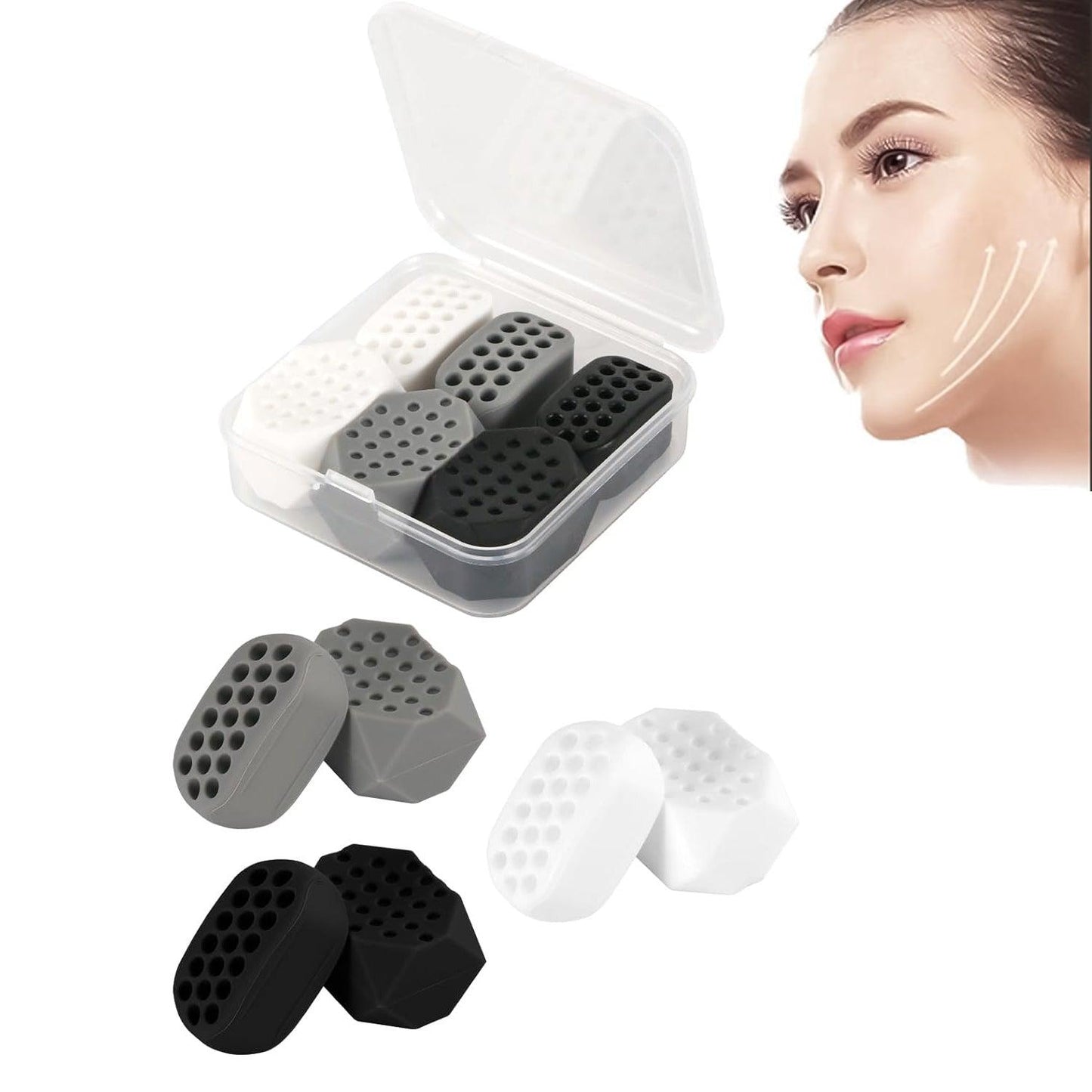 Jaw Exercises Tool - Chiselled Jawline Fitness Neck Face Toning Anti-Wrinkle