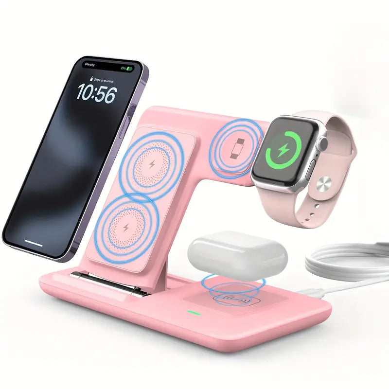 3-in-1 Folding Wireless Charging Station