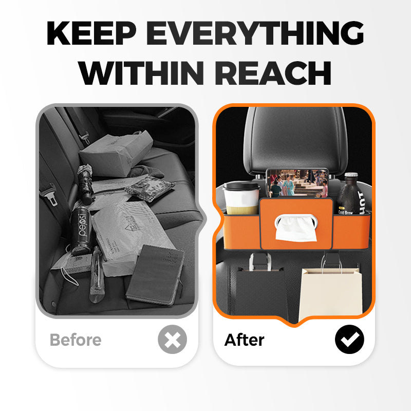 🚗 Car Multifunctional Seat Back Waterproof Storage Bag