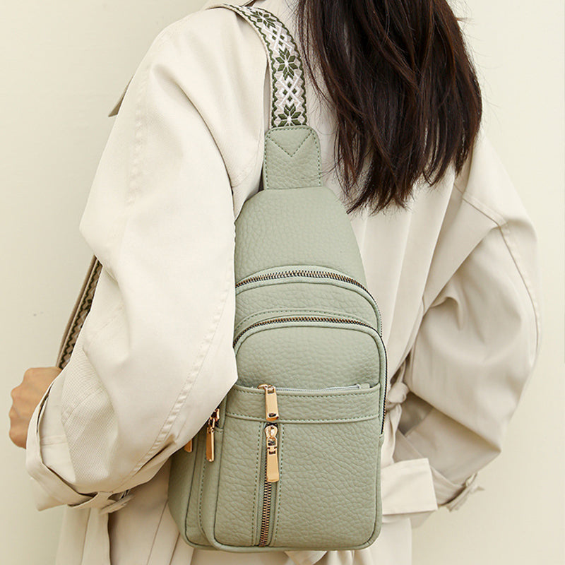🔥2025 Hot Sale 50% OFF🔥Women's Vintage PU Leather Chest Bag