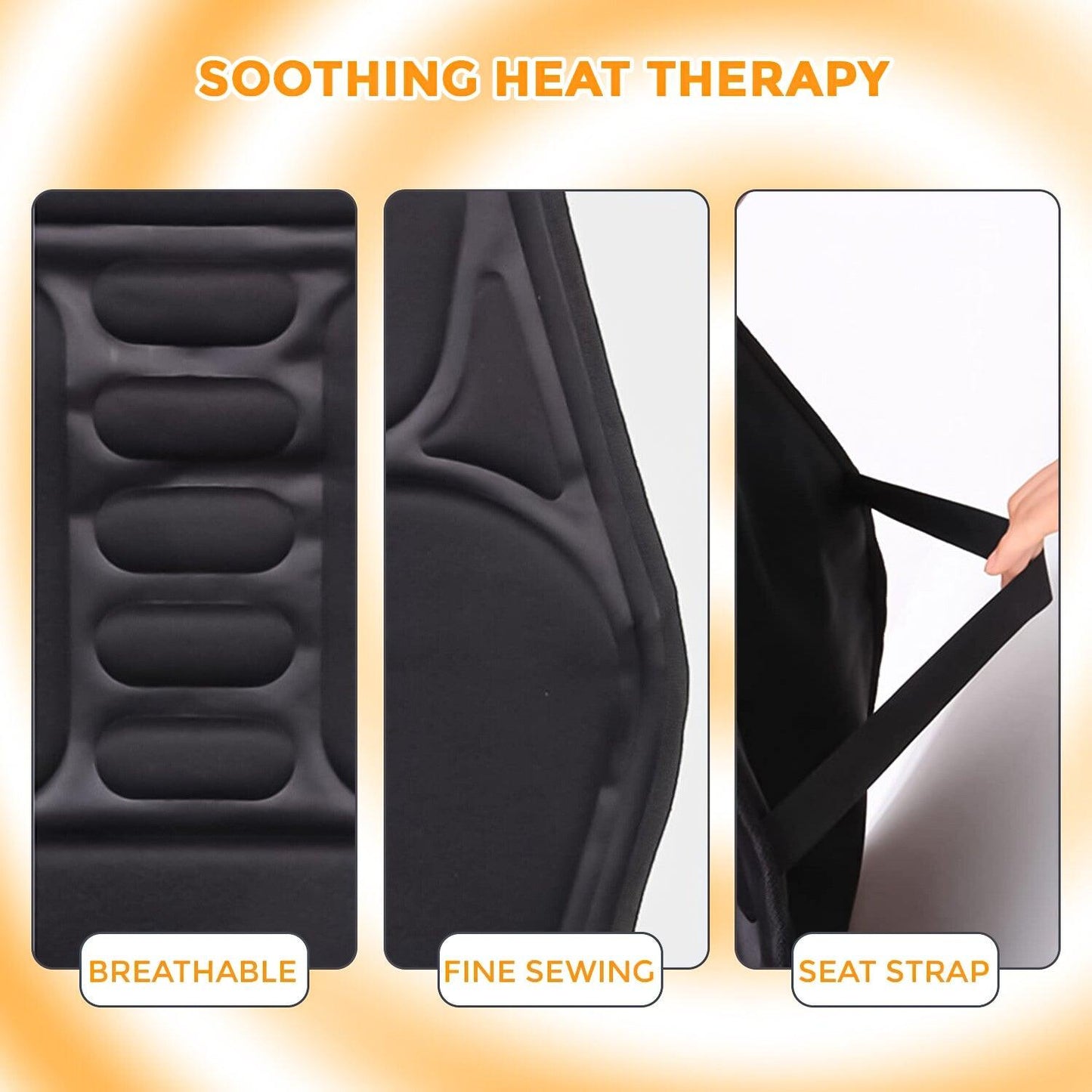 Full Body Massage Mat With Heat - 8 Modes Massage Cushion Full Back Car Chair Seat Pad Mat Neck Heat Massager UK