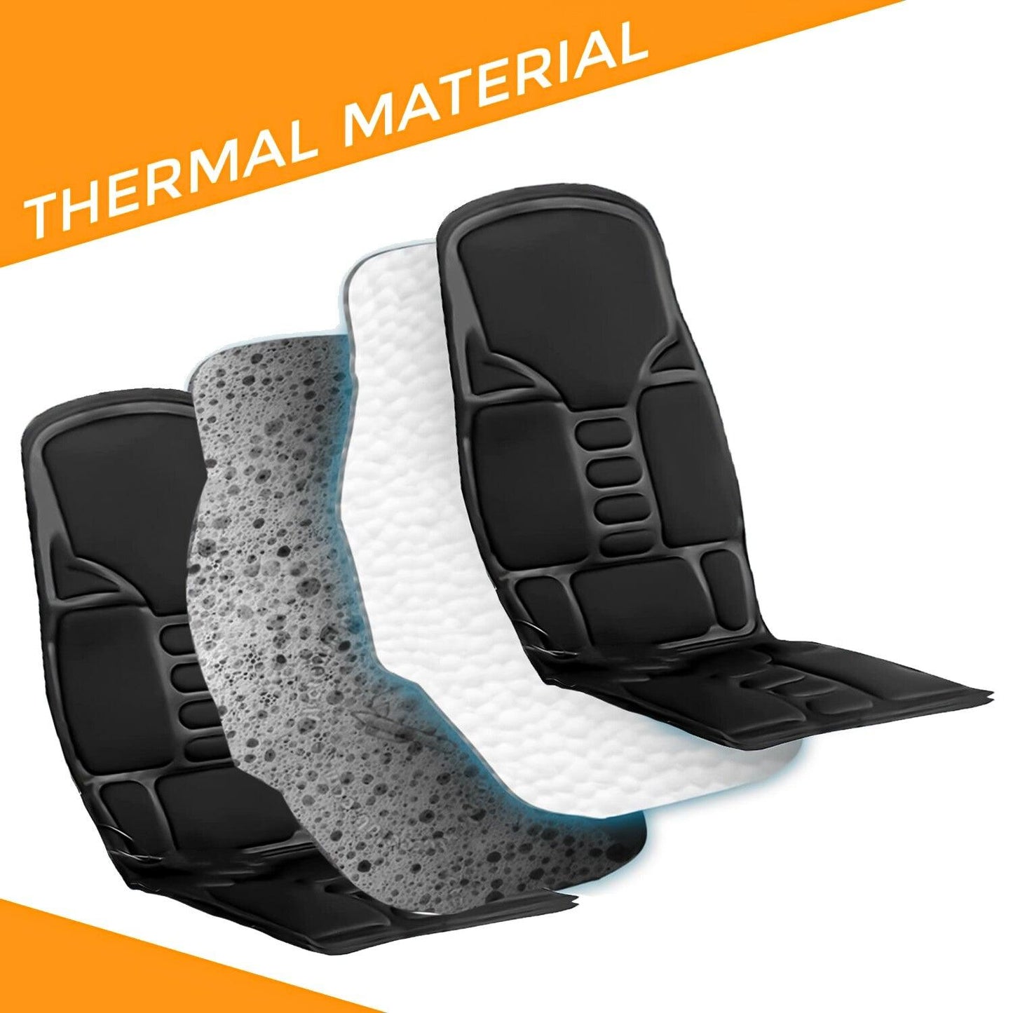 Full Body Massage Mat With Heat - 8 Modes Massage Cushion Full Back Car Chair Seat Pad Mat Neck Heat Massager UK