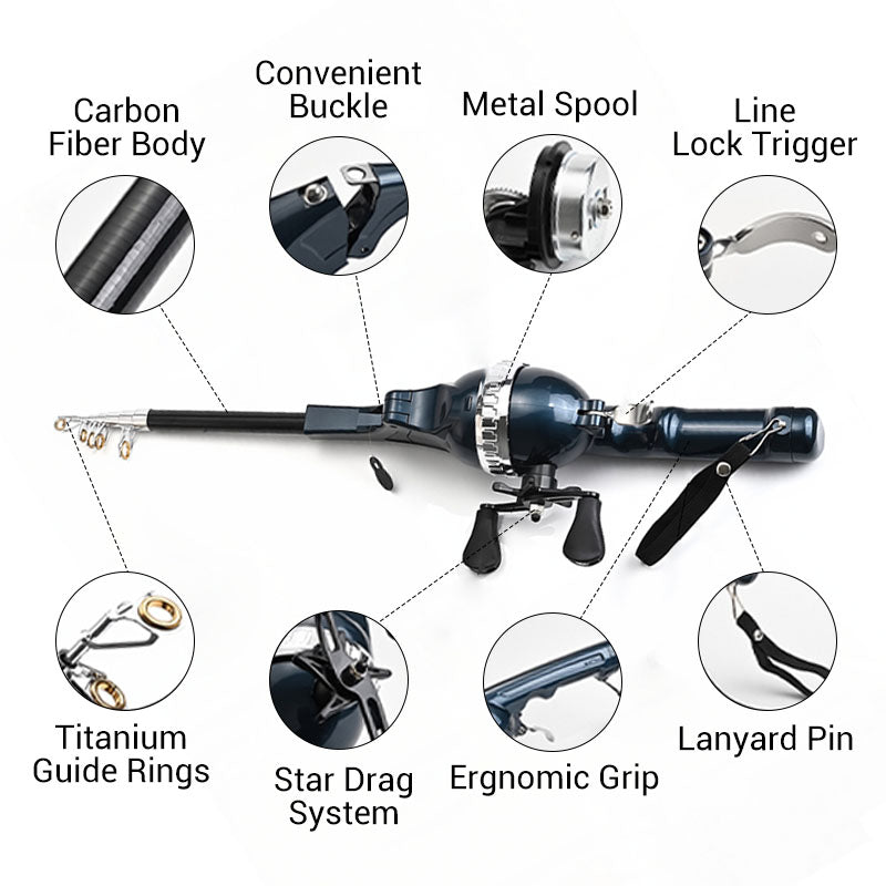 🔥Foldable Fishing Rod
