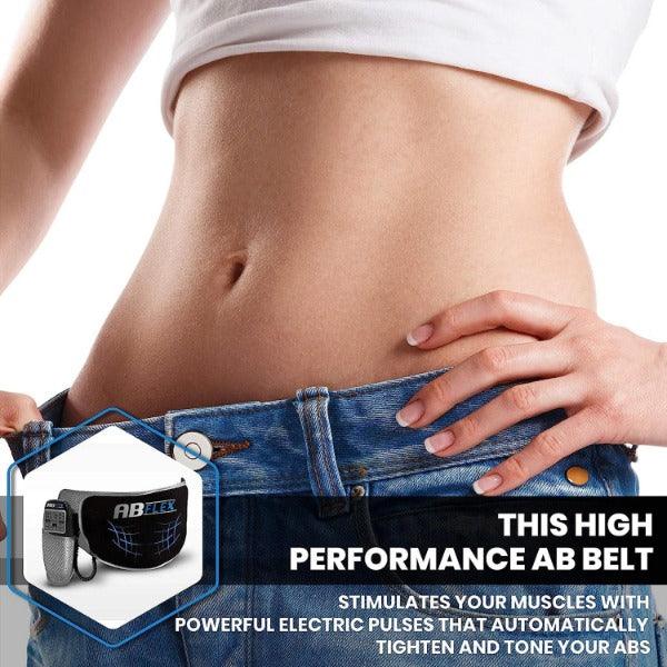 Stomach Toner Belt - ABFLEX Ab Toning Belt and Ab Stimulator for Slender Toned Stomach Muscles
