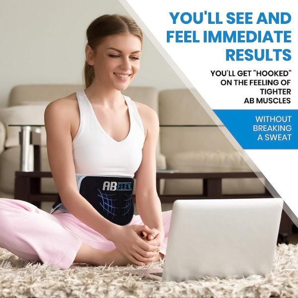 Stomach Toner Belt - ABFLEX Ab Toning Belt and Ab Stimulator for Slender Toned Stomach Muscles
