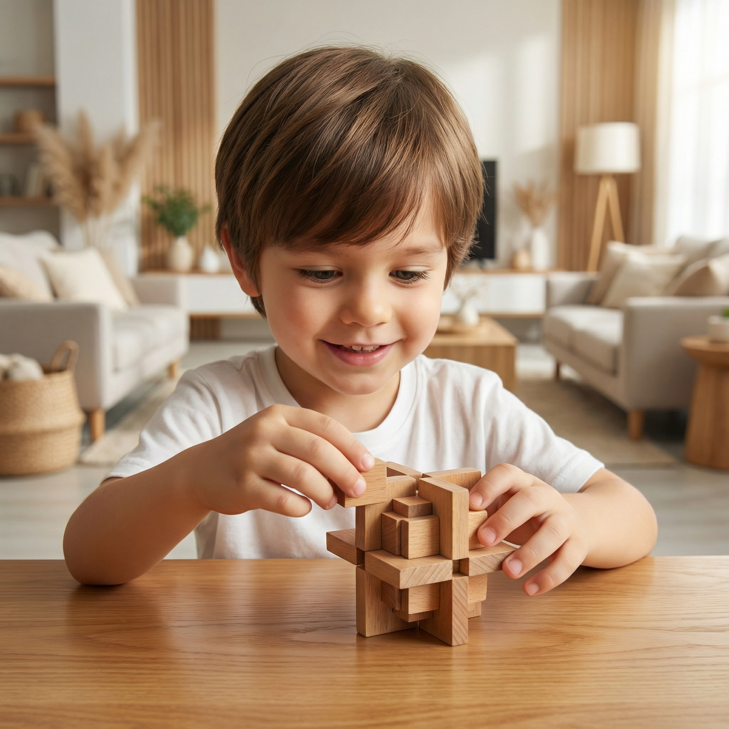 Montessori 3D Wooden Brain Puzzle - Early Learning Toy