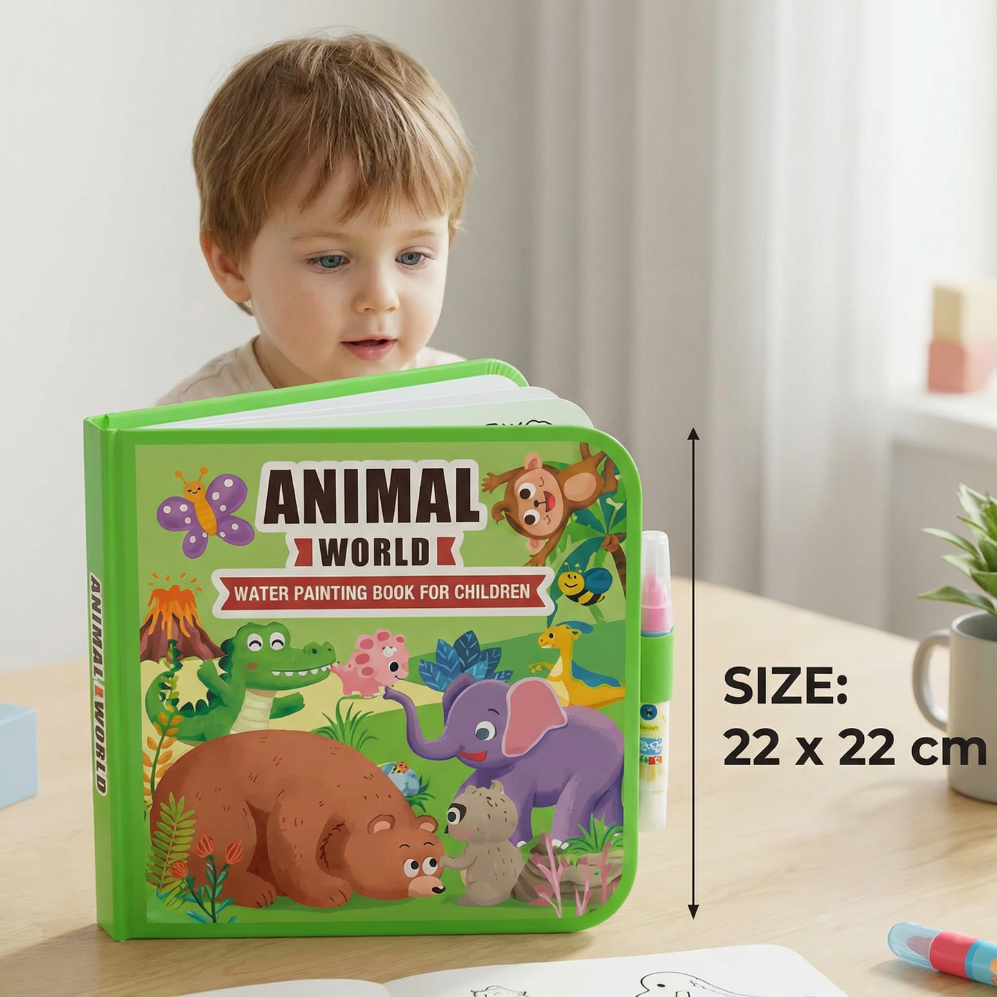 Magic Water Drawing Book – Reusable Mess-Free Colouring Fun