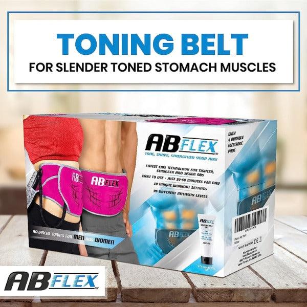 Stomach Toner Belt - ABFLEX Ab Toning Belt and Ab Stimulator for Slender Toned Stomach Muscles