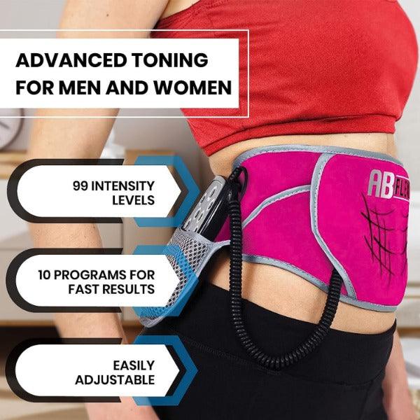 Stomach Toner Belt - ABFLEX Ab Toning Belt and Ab Stimulator for Slender Toned Stomach Muscles