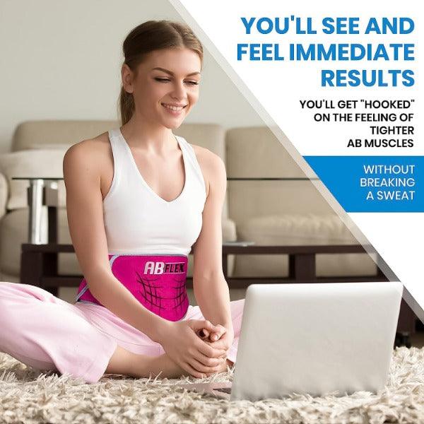 Stomach Toner Belt - ABFLEX Ab Toning Belt and Ab Stimulator for Slender Toned Stomach Muscles