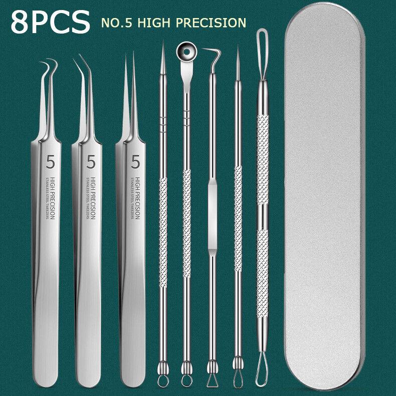 Blackhead Remover Needle - Acne Needle Kit Blackhead Remover Pimple Blemish Comedone Extractor Tweezer Tool