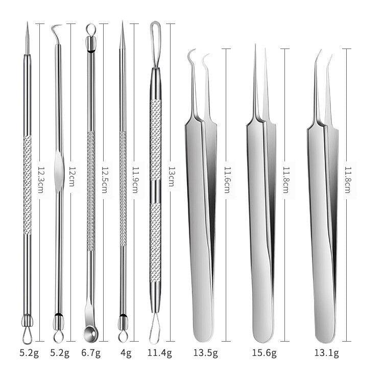 Blackhead Remover Needle - Acne Needle Kit Blackhead Remover Pimple Blemish Comedone Extractor Tweezer Tool