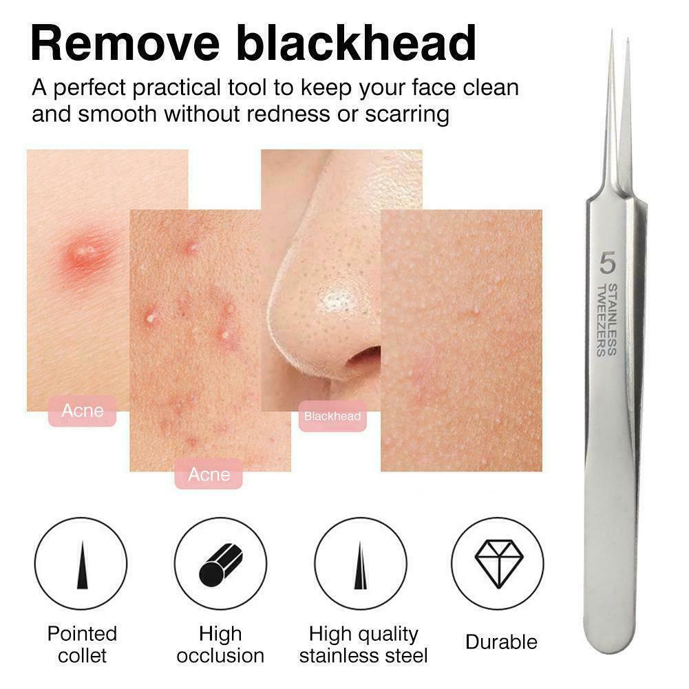 Blackhead Remover Needle - Acne Needle Kit Blackhead Remover Pimple Blemish Comedone Extractor Tweezer Tool