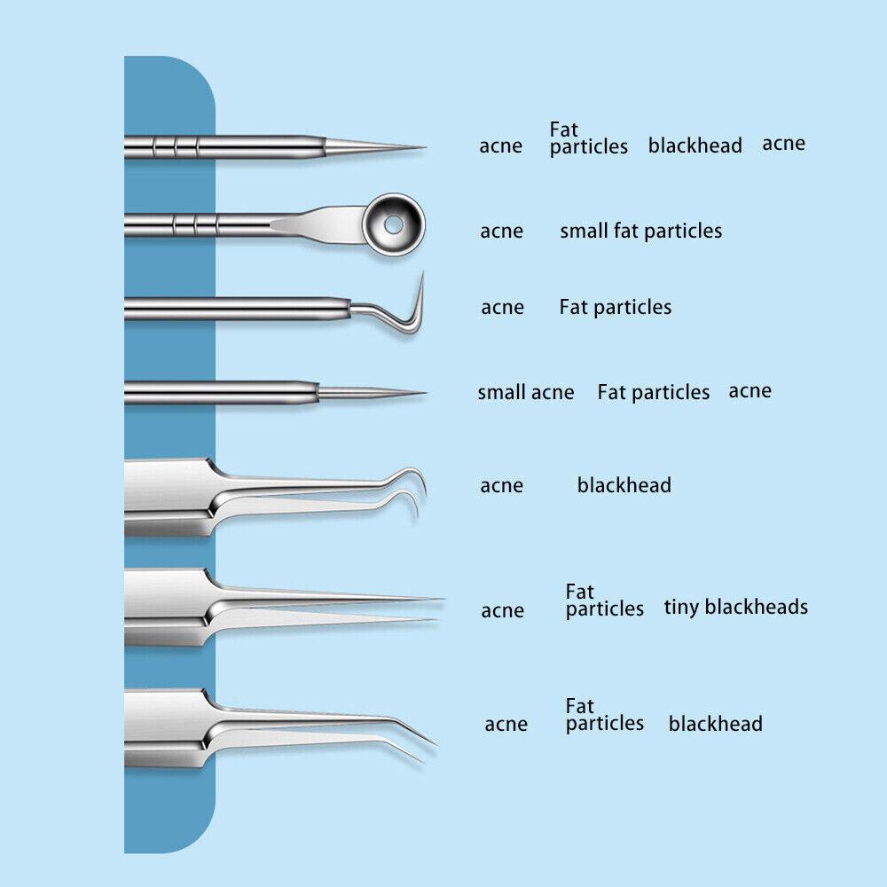 Blackhead Remover Needle - Acne Needle Kit Blackhead Remover Pimple Blemish Comedone Extractor Tweezer Tool