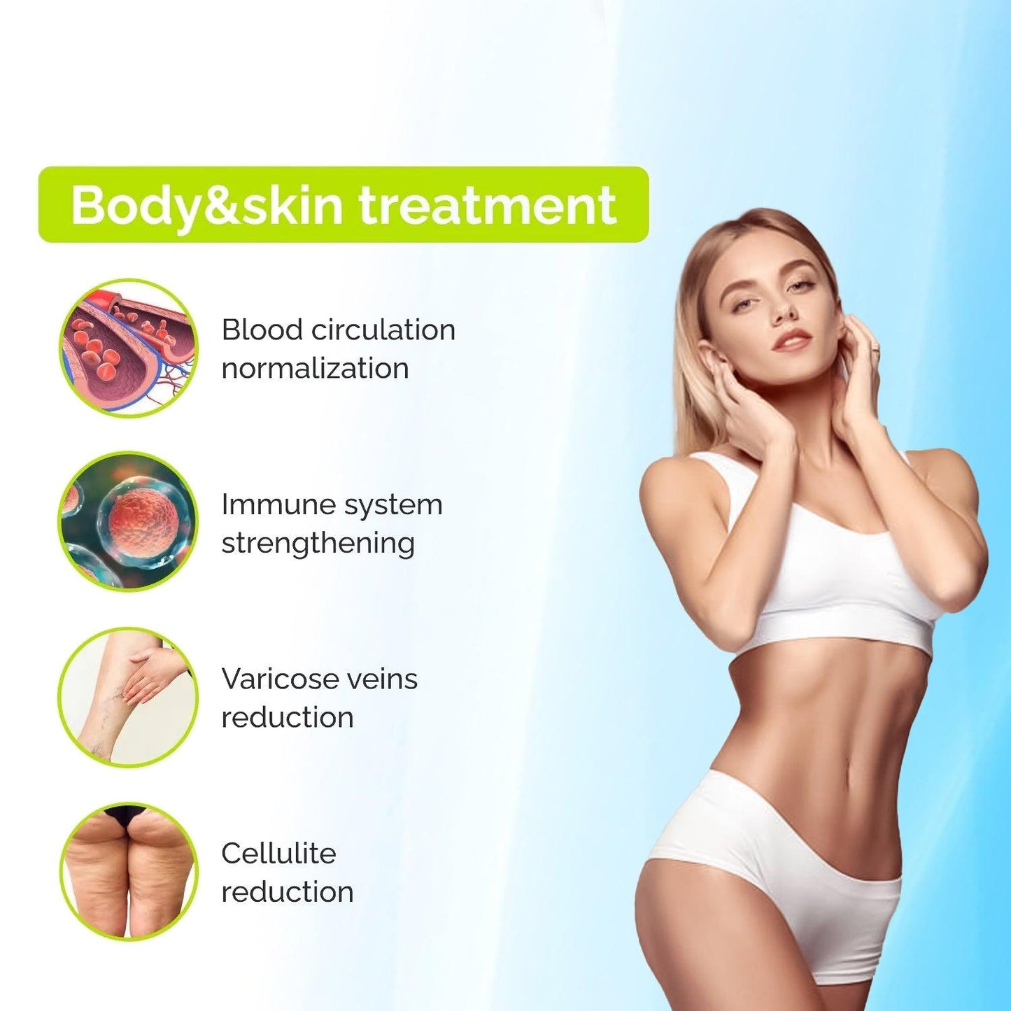 High Frequency Wand - 4 Nozzles Acne Removal Face & Hair Treatment