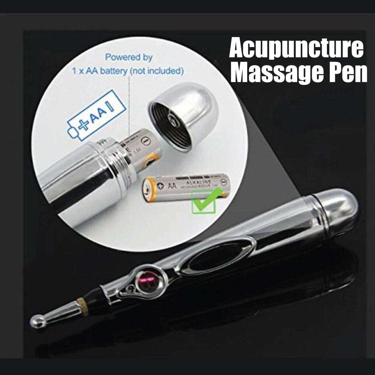 Electronic Acupuncture Pen - Electric Acupuncture Magnet Therapy Heal Massage Meridian Energy Pen Relief Pain
