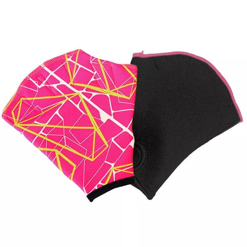 Swimming Hand Paddles - 1 Pair Swim Hand Fins Flippers Finger Webbed Gloves Water Sports Gloves