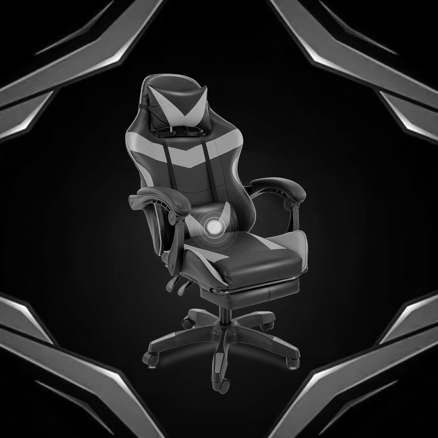 Computer Gaming Office Chair – Executive Style Gamer Chair with Wheels for Home & Office