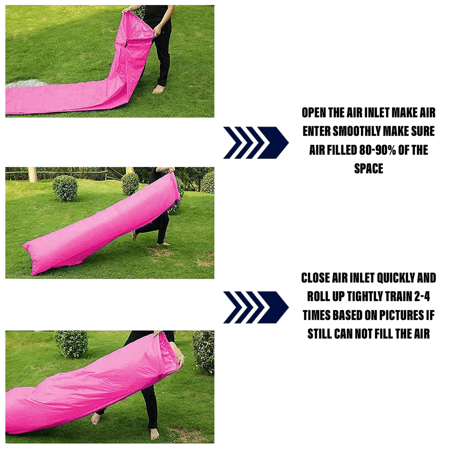 Inflatable Beach Lounger - Portable Sofa Air Bed Lounger Sofa Sack Beach Bag Camping