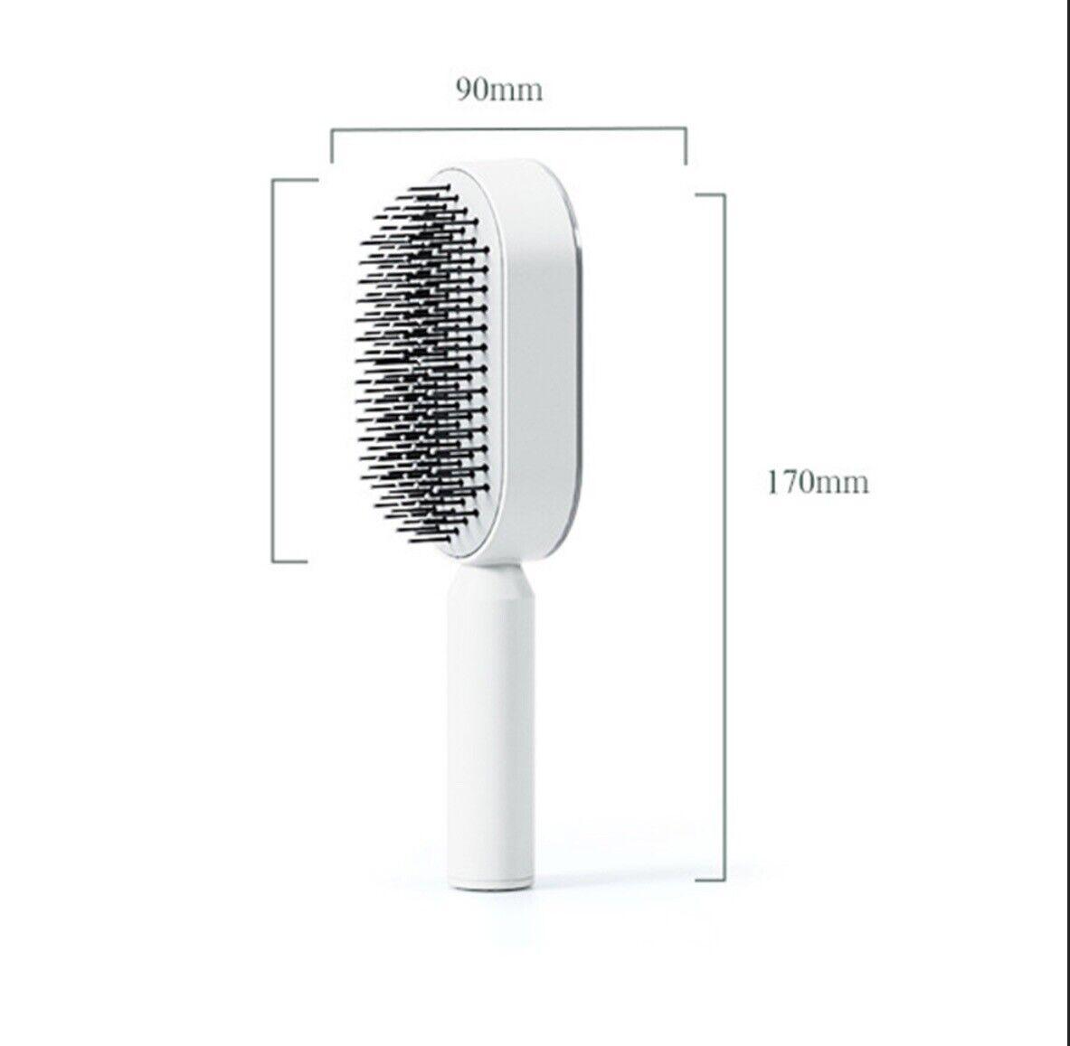 Self Cleaning Hair Brush - Air Cushion Comb Press Type Cleaning Design Comfortable Hair Brush