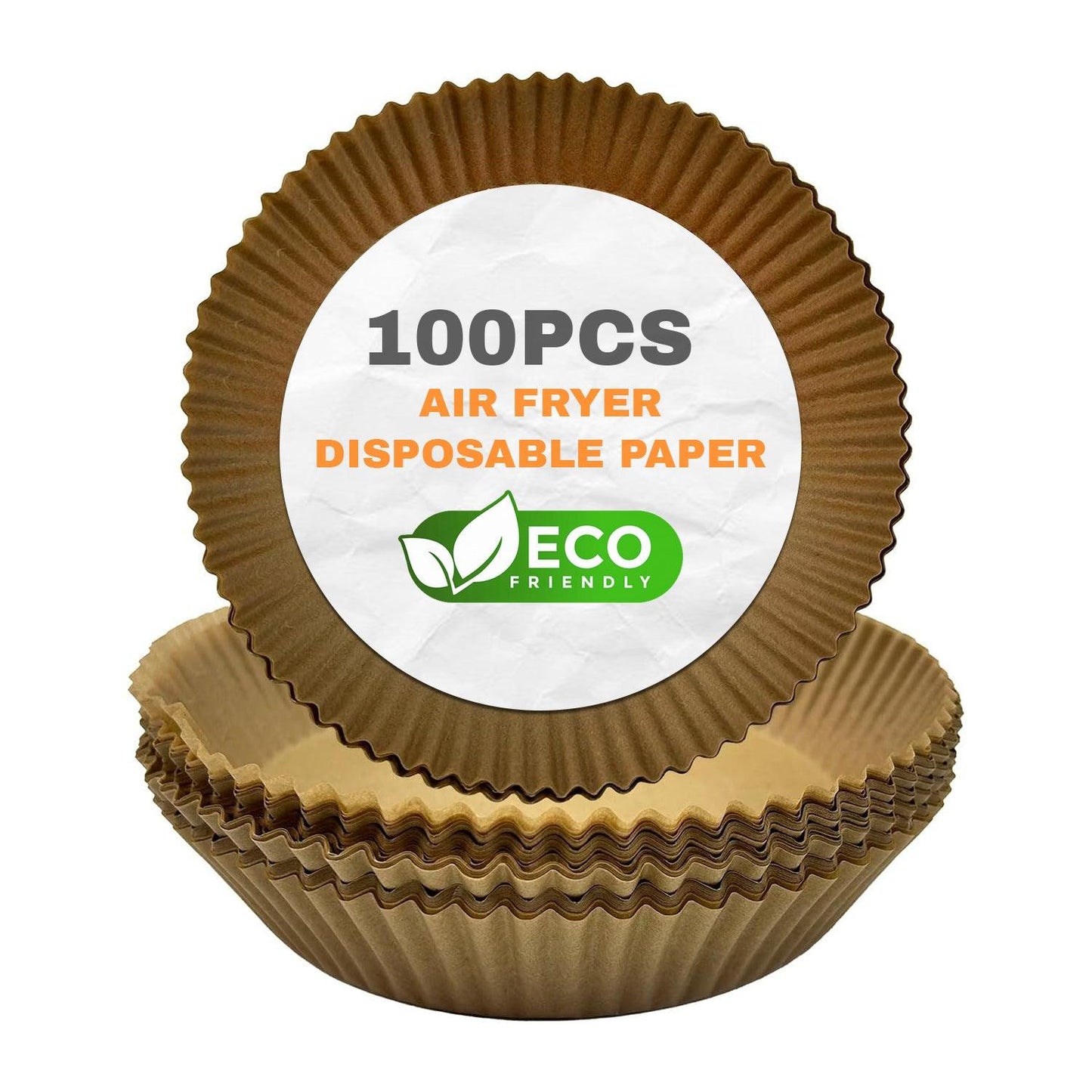 Air Fryer Disposable Paper Liner - 100pcs Non-stick Baking Steamer Paper Liner Parchment Round