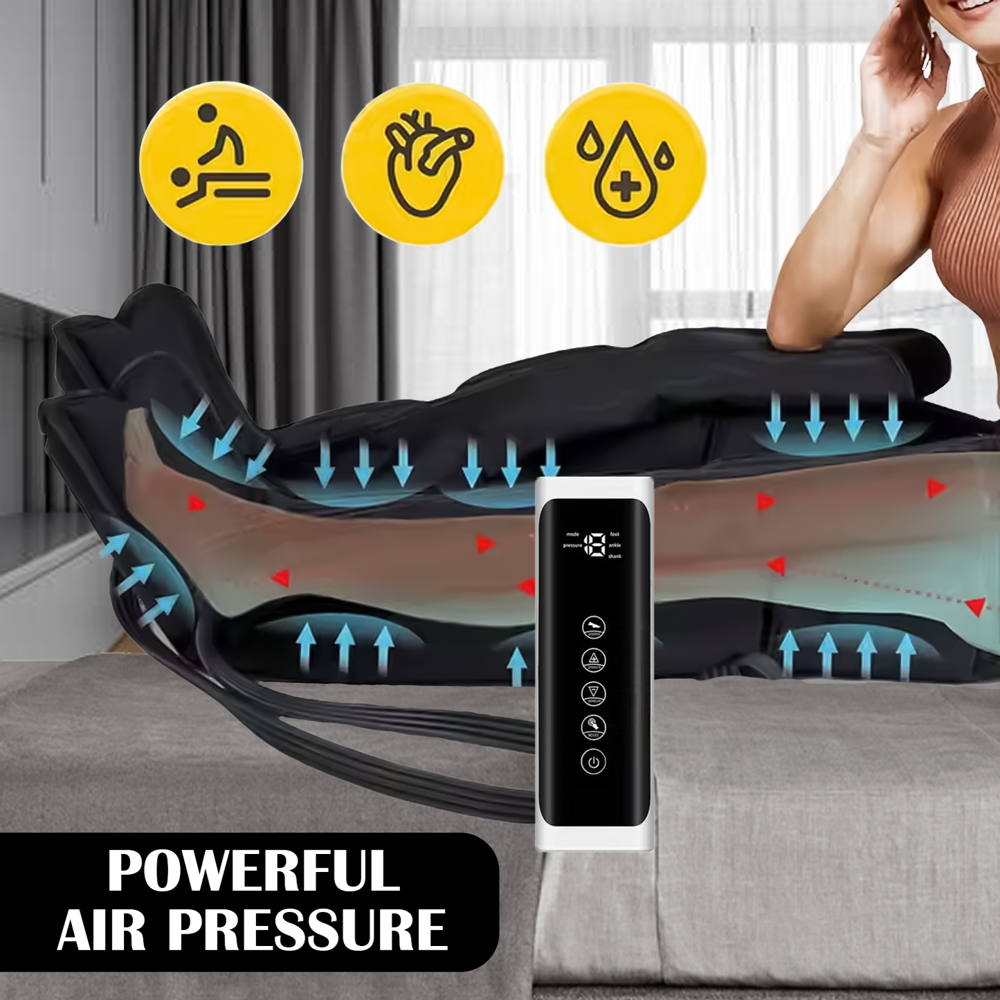 Leg Compression Boots – Air Compression Therapy for Circulation & Muscle Recovery