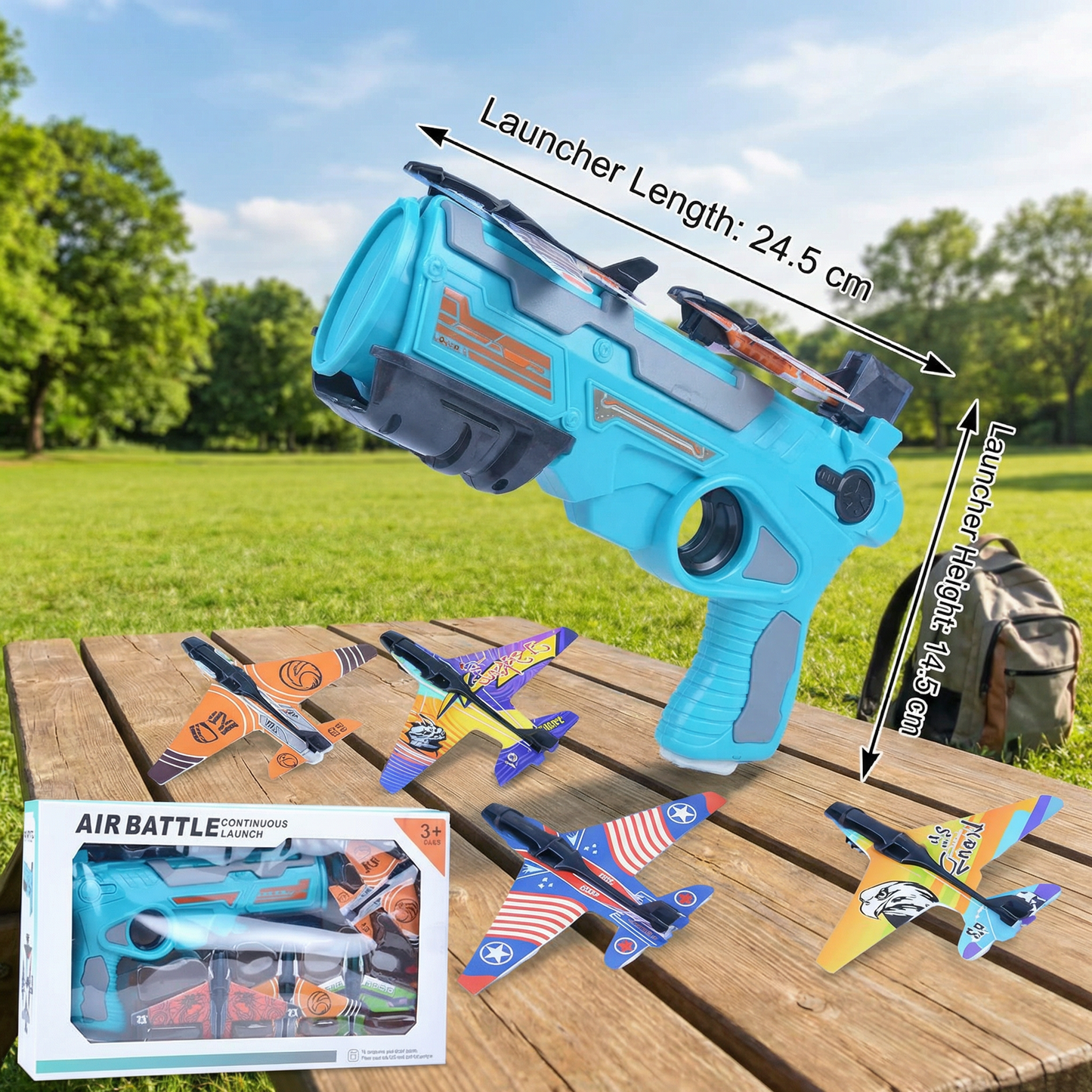 Kids Airplane Launcher – Outdoor Flying Toy Game
