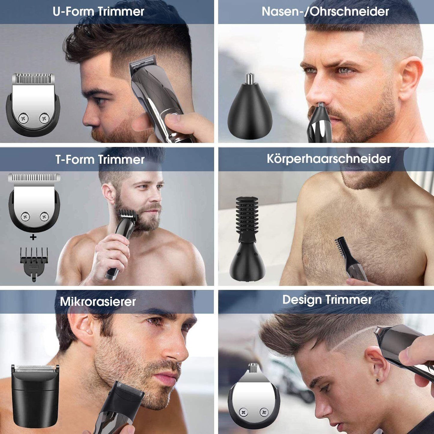 Hair Clippers for Men Cordless Beard Trimmer