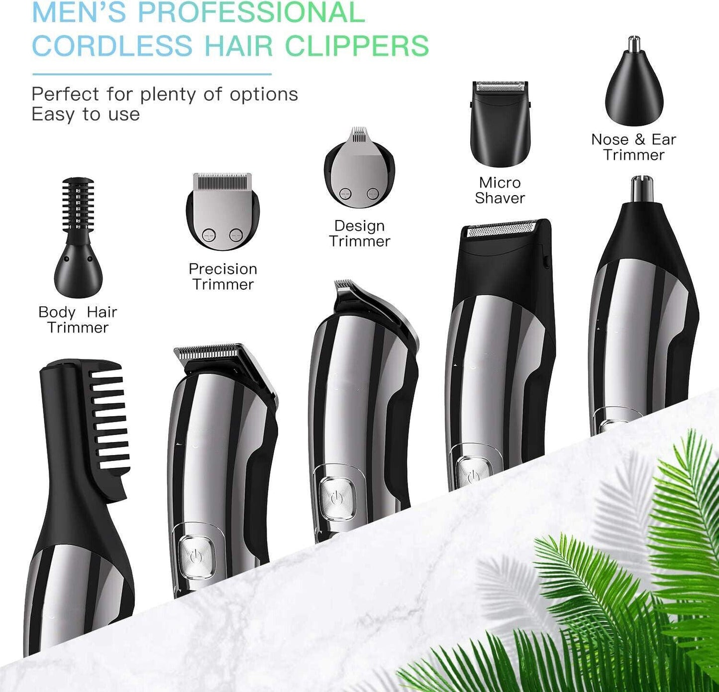 Hair Clippers for Men Cordless Beard Trimmer
