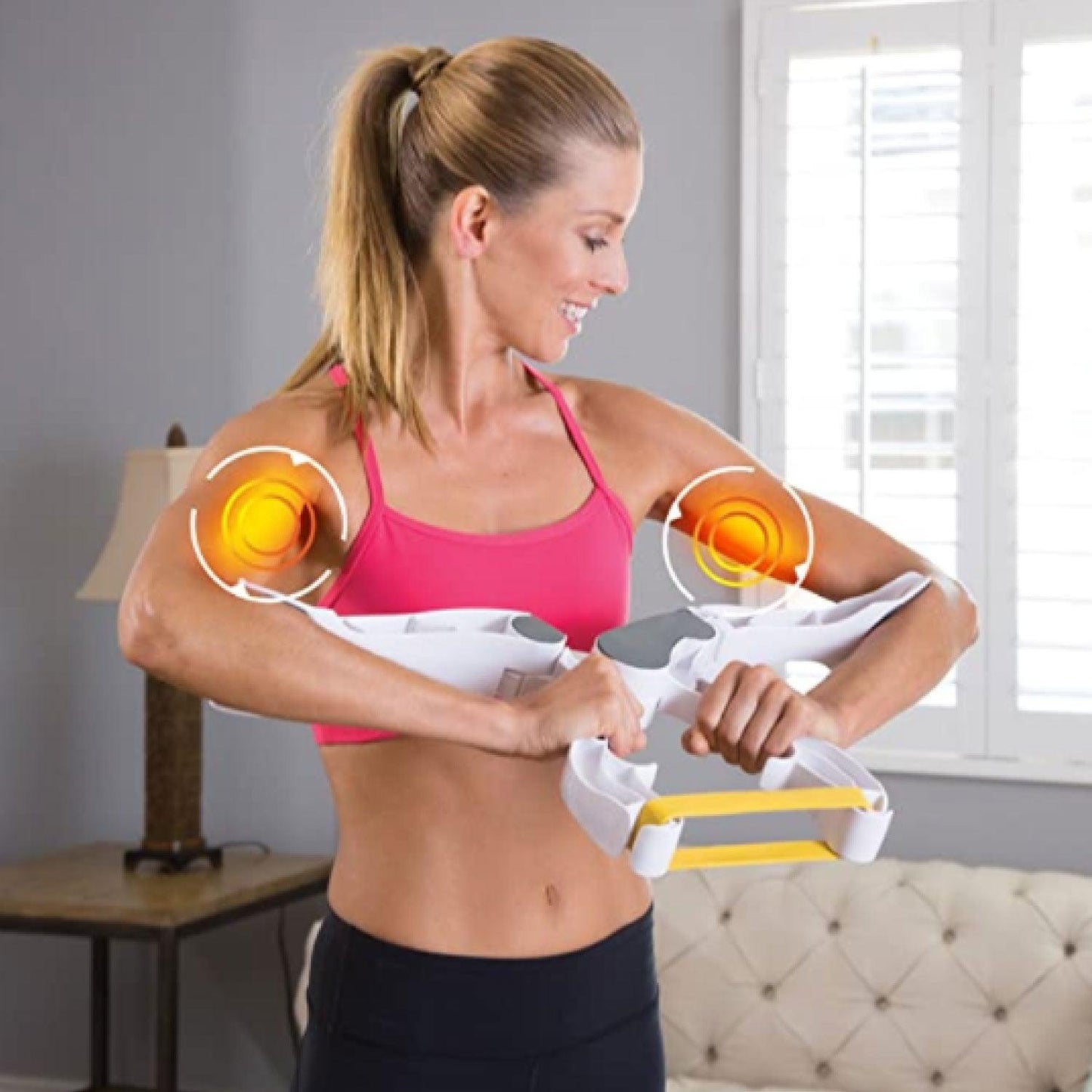 Arm Workout Machine - Arm Exercise Equipment Upper Body Arm Workout Machines with 3 System Resistance Training Bands for Women Strength Training