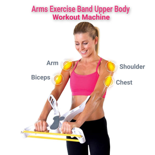 Arm Workout Machine - Arm Exercise Equipment Upper Body Arm Workout Machines with 3 System Resistance Training Bands for Women Strength Training