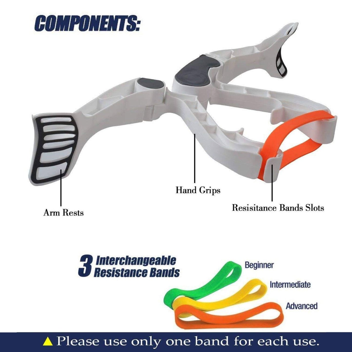 Arm Workout Machine - Arm Exercise Equipment Upper Body Arm Workout Machines with 3 System Resistance Training Bands for Women Strength Training
