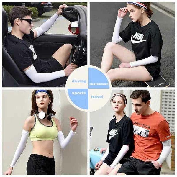 UV Protection Arm Sleeves - Breathable Sun Arm Sleeves, for Summer Sport Running Cycling Climbing Driving Golf