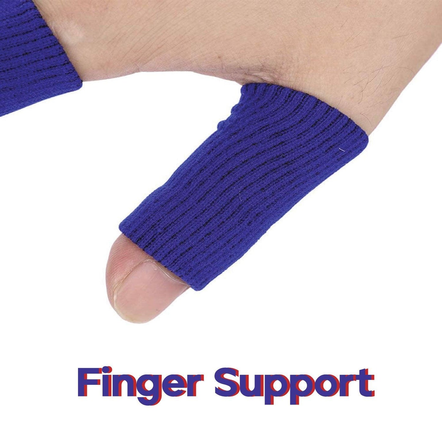 Finger Support Brace - Finger Guard Pads Support Arthritis Sleeve Trigger Fingers Sports Aid Bandage