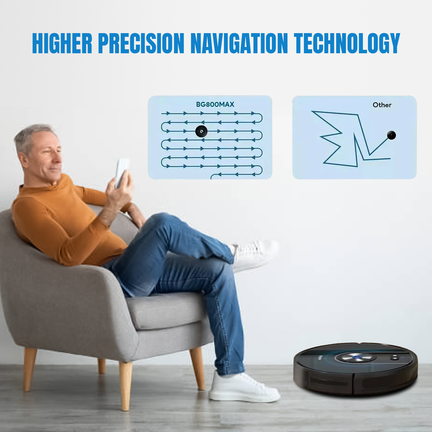Robot Vacuum Cleaner – Smart Auto Cleaning with WiFi App, Mapping & Strong Suction