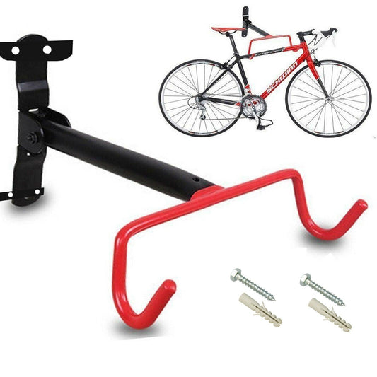 Bicycle Storage Indoors - Bike Bicycle Wall Mounted Rack Storage Hanger Holder Hook Folding Space Saver