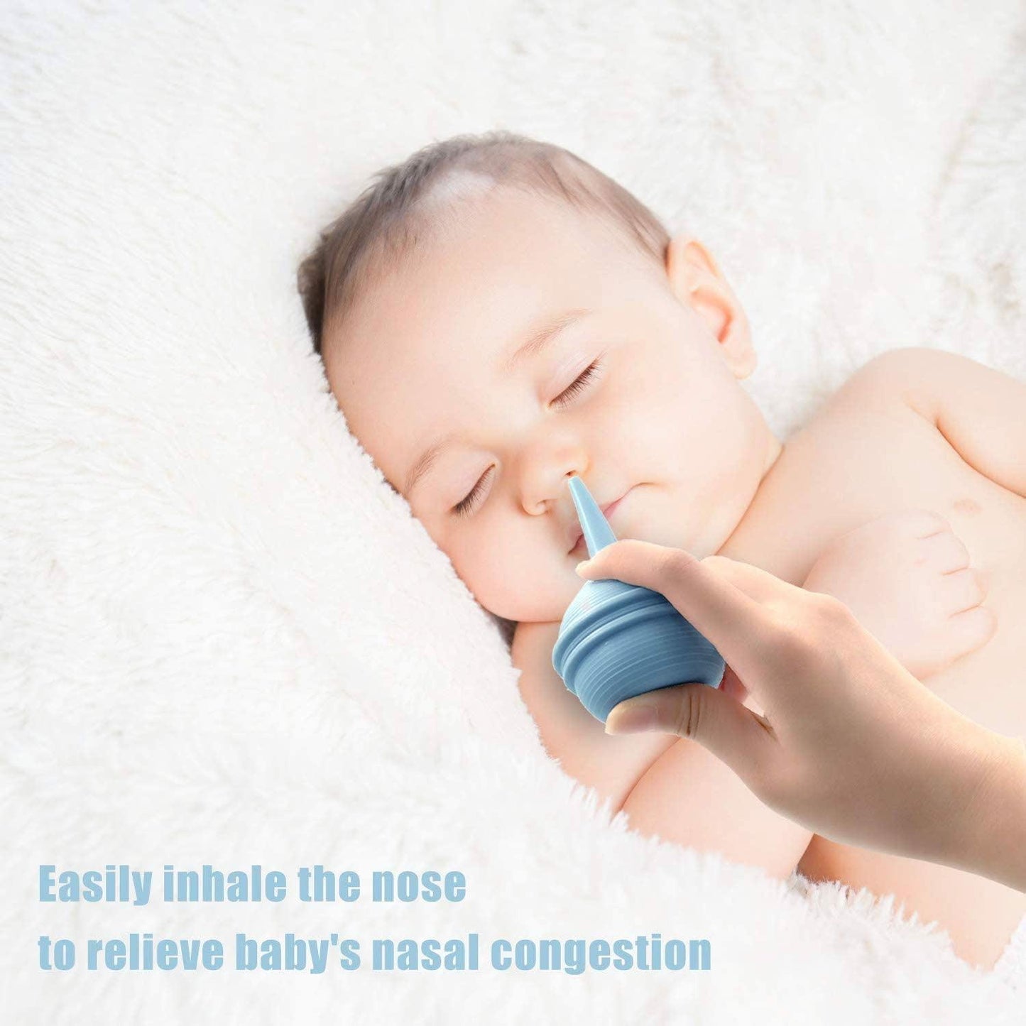 Nasal Aspirator for Baby - Ear Syringe, Snot Sucker, Mucus Sucker and Nasal Bulb Syringe, 2 Ounces