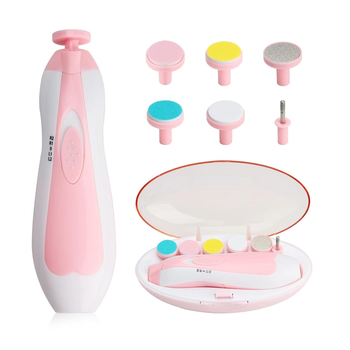 Electric Nail Trimmers - Electric Baby Nail File Kit Clippers Trimmer Toddler Toes Trim Nails Polish Care