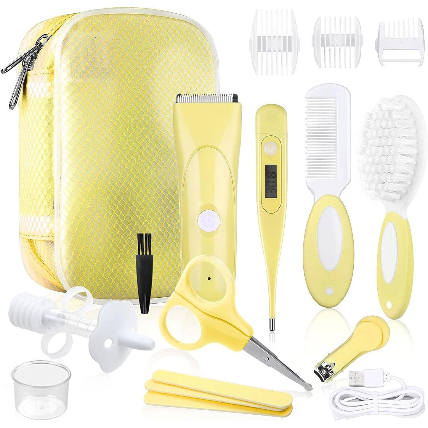 Baby Grooming Kit - 16PCS Newborn Baby Care Accessories Safety Cutter Nail Care Set