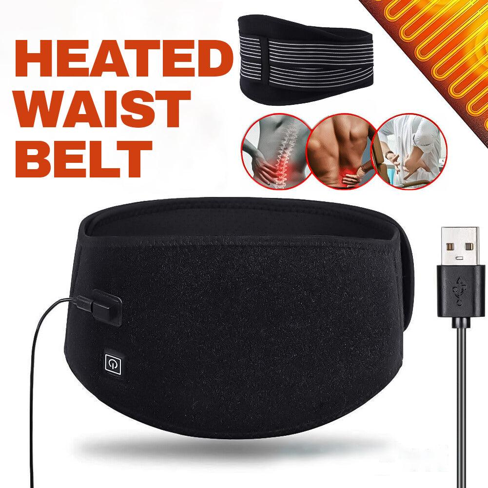 Heated Belts Back Pain - Back Heating Belt Heated Waist Belt USB Waist Heating Pad Belly Warmer Band