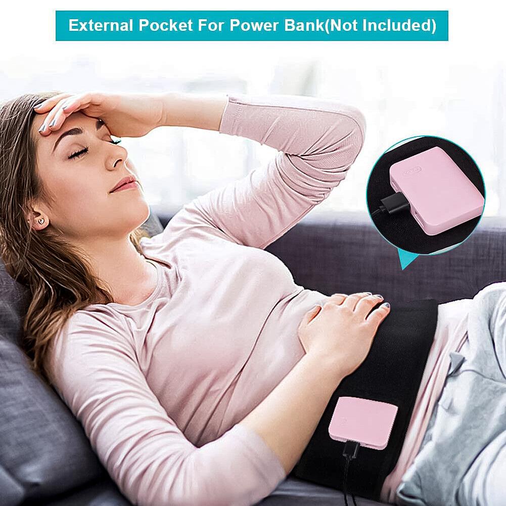 Heated Belts Back Pain - Back Heating Belt Heated Waist Belt USB Waist Heating Pad Belly Warmer Band